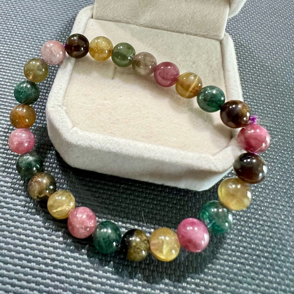 Genuine Tourmaline Bracelet, fit for 6-7 inches circumference.